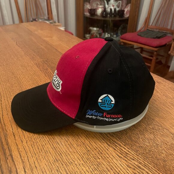 Men's Idaho Falls Chukars Red/Black Hook and Loop Baseball Hat Cap - Picture 6 of 10